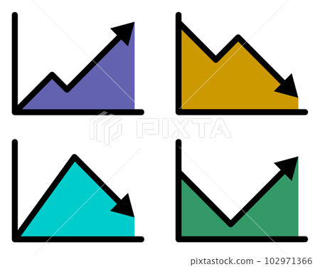 A simple line chart pattern with aggregated data 102971366