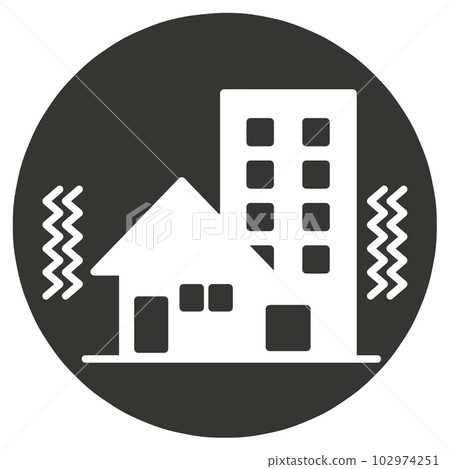 earthquake icon 102974251