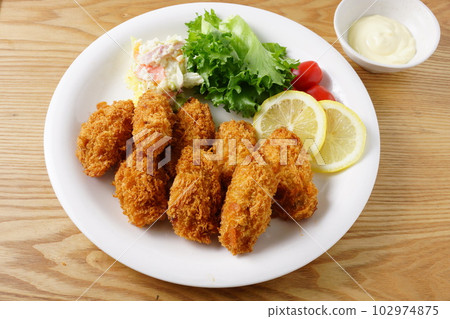 Delicious fried oysters from Hiroshima Delicious fried oysters from Hiroshima 102974875
