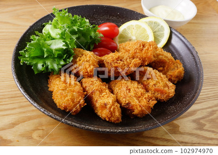 Delicious fried oysters from Hiroshima 102974970