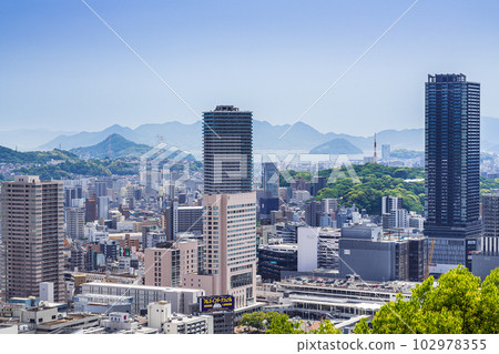 從雙葉山眺望廣島站周邊 從雙葉山眺望廣島站周邊 102978355