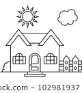 House cartoon vector illustration 102981937