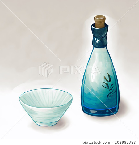 Illustration of sake 102982388