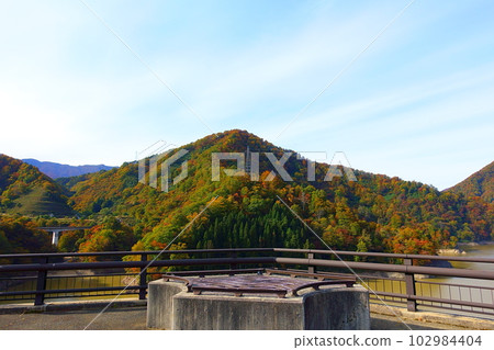 Nagai Dam Nagai Hyakushu Lake 102984404