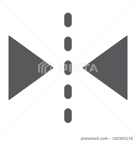Reflection tool glyph icon, tools and design, mirror sign, vector graphics, a solid pattern on a white background, eps 10. 102985238