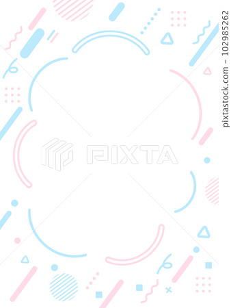 可愛的圖案相框背景素材 102985262