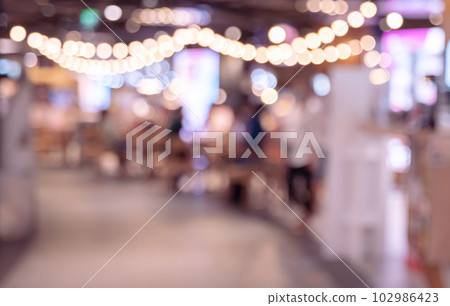 Abstract blurred coffee shop or restaurant background 102986423
