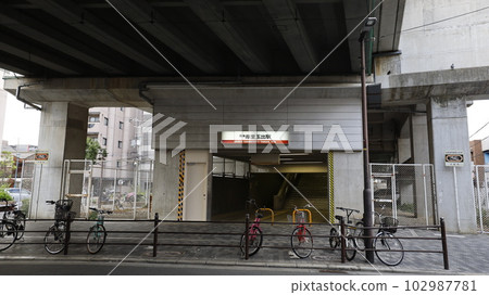 南海電鐵南海線、高野線岸之裡玉出站多摩口、玉出本通商店街最近入口 南海電鐵南海線、高野線岸之裡玉出站多摩口、玉出本通商店街最近入口 102987781