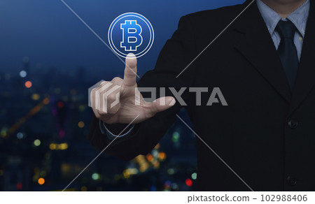 Choosing bitcoin concept 102988406