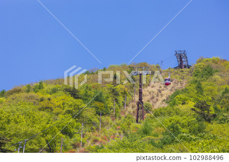 Fresh greenery of Haruna Fuji and Mt. Haruna Ropeway 102988496