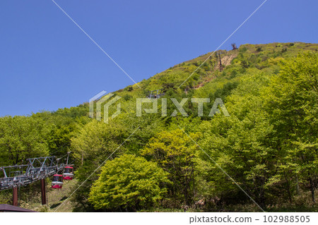 榛名富士的新綠和榛名山索道 102988505