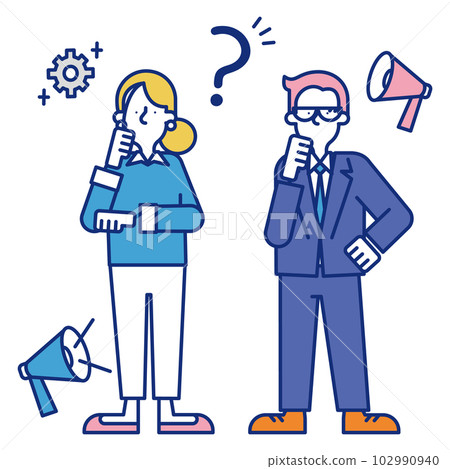 從事技術銷售職位的男性和女性 102990940