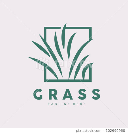 Green Grass Logo Design, Farm Landscape Illustration, Natural Scenery Vector Green Grass Logo Design, Farm Landscape Illustration, Natural Scenery Vector 102990968