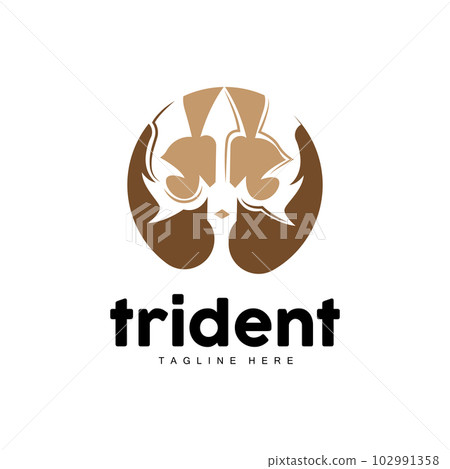 Trident Logo, Elegant Simple Minimalist Design, Zeus God Weapon Vector, Templete Illustration Symbol Icon Trident Logo, Elegant Simple Minimalist Design, Zeus God Weapon Vector, Templete Illustration Symbol Icon 102991358
