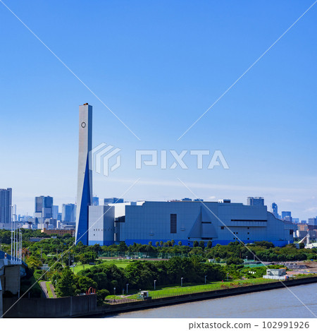 Shinkiba is Shinto Koto Incineration Plant in Yumenoshima 【 Image of garbage incineration plant 】 102991926