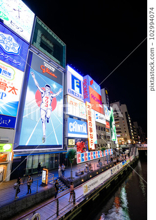 Dotonbori at night in Osaka City, Osaka Prefecture Dotonbori at night in Osaka City, Osaka Prefecture 102994074