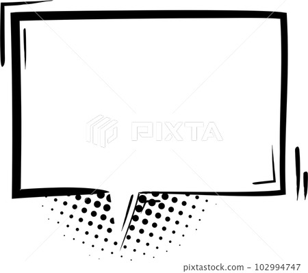 collection set of cute hand drawn pop art polka dot halftone blank speech bubble balloon, shout, think, speak, talk, text box, banner, flat png transparent element design  102994747