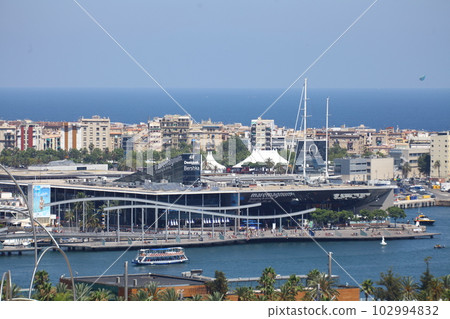A top view of Barcelona,Spain. A top view of Barcelona,Spain. 102994832