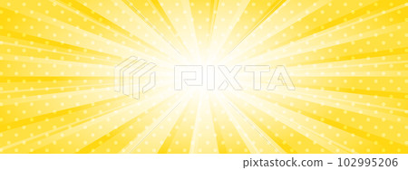 Pop and cute concentrated lines, sunburst dots, polka dots 102995206