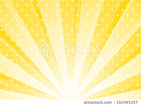 Pop and cute concentrated lines, sunburst dots, polka dots 102995207