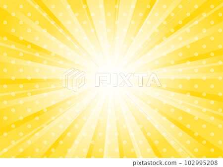 Pop and cute concentrated lines, sunburst dots, polka dots 102995208