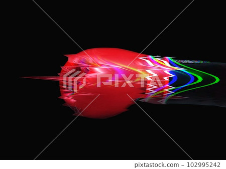 在拳擊概念中伸出拳頭的動作的 3d 插圖 在拳擊概念中伸出拳頭的動作的 3d 插圖 102995242