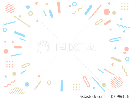 流行幾何圖案背景框架素材 102996426