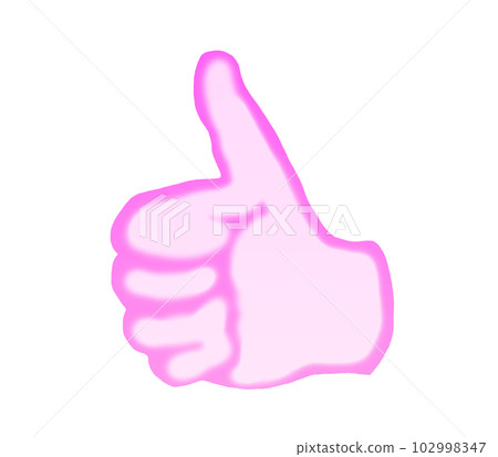 Good sign watercolor (pink) 102998347