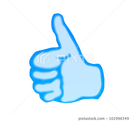 Good sign watercolor (blue) 102998349