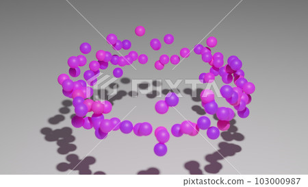 CG 球許多球呈環形漂浮 CG 球許多球呈環形漂浮 103000987