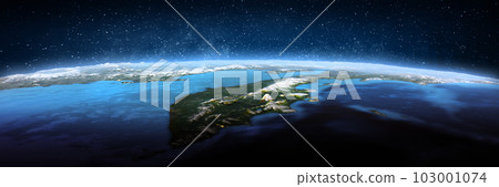 Kamchatka, landscape frome space Kamchatka, landscape frome space 103001074