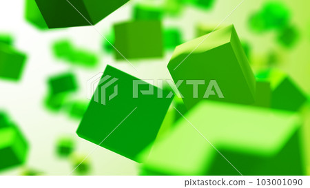 CG立方體許多浮動的立方體 103001090