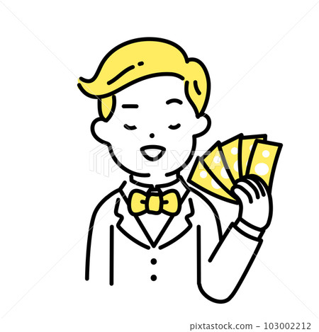 插圖系列可愛的人_有錢人_炫耀 103002212