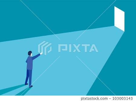 businessman discovering goals businessman discovering goals 103003143