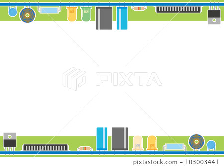 Frame illustration of electronic parts Frame illustration of electronic parts 103003441
