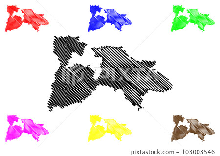 Breisgau-Hochschwarzwald district (Federal Republic of Germany, rural district, Baden-Wurttemberg State) map vector illustration, scribble sketch Breisgau Hochschwarzwald map Breisgau-Hochschwarzwald district (Federal Republic of Germany, rural district, Baden-Wurttemberg State) map vector illustration, scribble sketch Breisgau Hochschwarzwald map 103003546