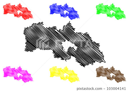 Neustadt an der Waldnaab district (Federal Republic of Germany, rural district Upper Palatinate, Free State of Bavaria) map vector illustration, scribble sketch Neustadt an der Waldnaab map Neustadt an der Waldnaab district (Federal Republic of Germany, rural district Upper Palatinate, Free State of Bavaria) map vector illustration, scribble sketch Neustadt an der Waldnaab map 103004141