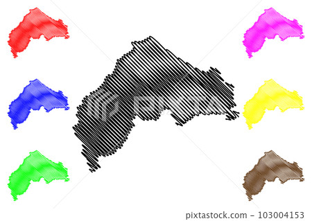 Ancona province (Italy, Italian Republic, Marche or The Marches region) map vector illustration, scribble sketch Province of Ancona map Ancona province (Italy, Italian Republic, Marche or The Marches region) map vector illustration, scribble sketch Province of Ancona map 103004153