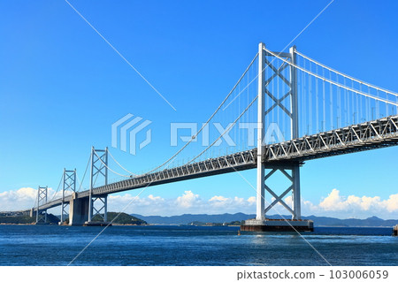 [Kagawa Prefecture] Seen from Seto Ohashi Memorial Park (Seto Ohashi Bridge) 103006059