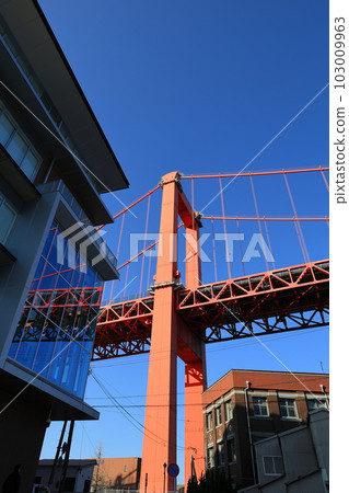 北九州市若松區本町的若戶大橋一景 103009963