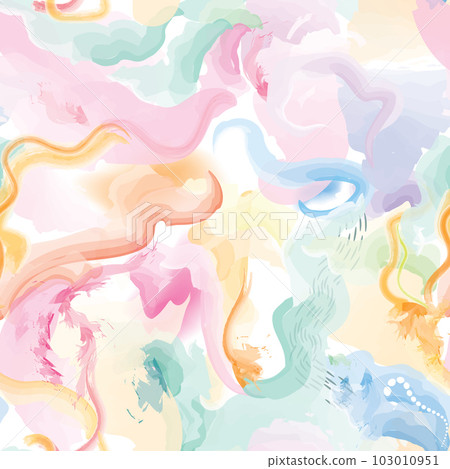 Abstract wavy lines. Beautiful seamless watercolored texture. Endless pattern in bright spring style. Flowing waves abstraction. Modern background for web site business graphics. Abstract wavy lines. Beautiful seamless watercolored texture. Endless pattern in bright spring style. Flowing waves abstraction. Modern background for web site business graphics. 103010951