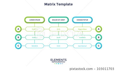 Modern Vector Infographic Template 103011703