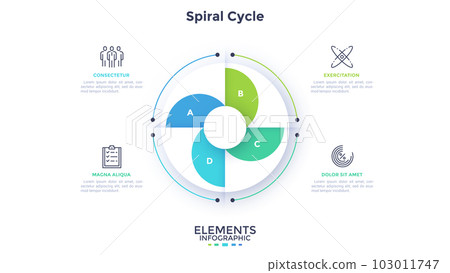 Modern Vector Infographic Template Stock Vector - Illustration of