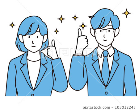 做出閃閃發光的內臟姿勢的新員工 做出閃閃發光的內臟姿勢的新員工 103012245