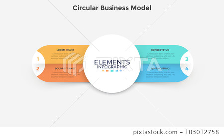 Modern Vector Infographic Template - Stock Illustration [103012758] - PIXTA