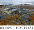 Hot spring ground in Iceland 103014384