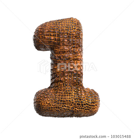 crocodile number 1 - 3d reptile digit - Suitable for wildlife, ecology or conservation related subjects crocodile number 1 - 3d reptile digit - Suitable for wildlife, ecology or conservation related subjects 103015488