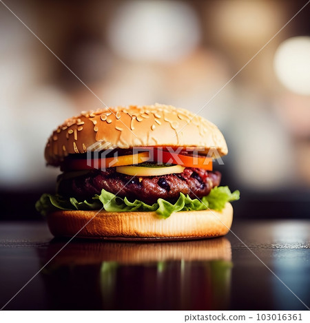 美味的漢堡包，生成式AI AI圖像 103016361