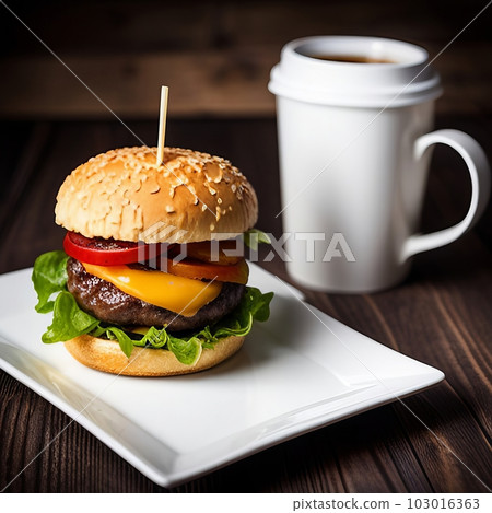 美味的漢堡包，生成式AI AI圖像 103016363