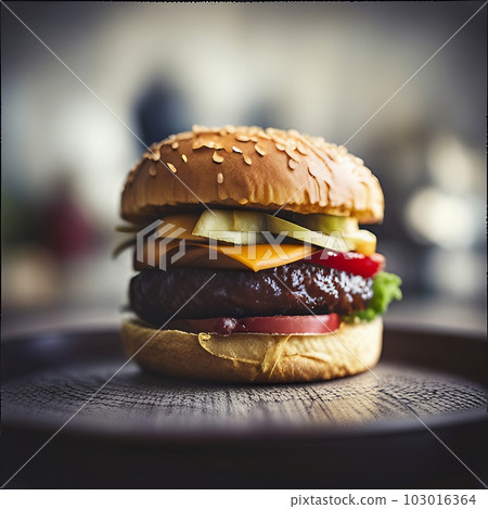 美味的漢堡包，生成式AI AI圖像 103016364